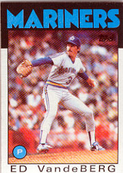 1986 Topps Baseball Cards      357     Ed VandeBerg